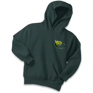 PC90YH YOUTH Cotton Dk Green Hoodie
