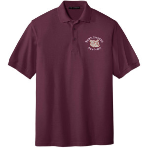 Adult Maroon Faith Baptist Cotton Blend Polo