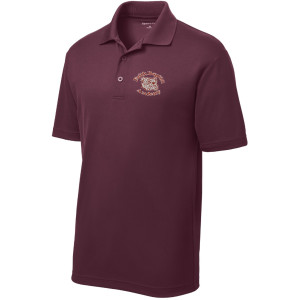 Youth Maroon Faith Baptist Mesh Drifit Polo