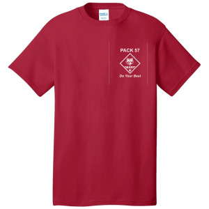 PC54 Red Cotton Tee ADULT