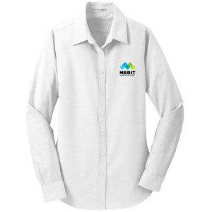 Merit Ladies Port Authority SuperPro Oxford Shirt - L658