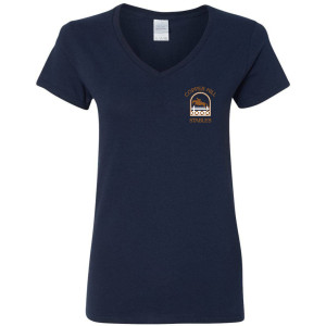 Gildan Ladies Heavy Cotton V-Neck T-Shirt