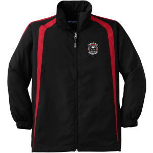 YST60 Black/Red Zip Jacket YOUTH