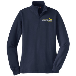 WV Swim EMB on LADIES 1/4 zip SWEATSHIRT