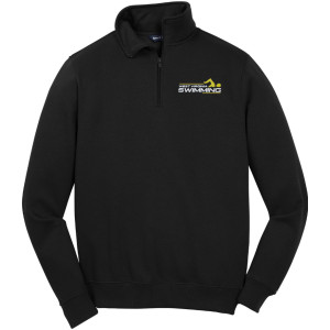 WV Swim EMB on ADULT UNISEX 1/4 zip SWEATSHIRT