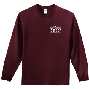 Port & Company® Long Sleeve Essential Tee – PC61LS (White Logo)