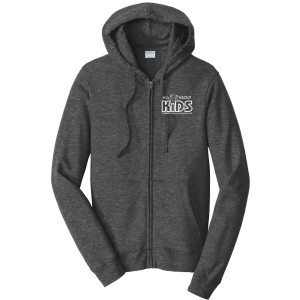 Port & Company® Fan Favorite™ Fleece Full-Zip Hooded Sweatshirt – PC850ZH (White Logo)
