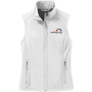Port Authority® Ladies Core Soft Shell Vest - L325 (Black Rainbow Logo)