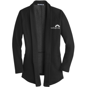 Port Authority® Ladies Interlock Cardigan - L807 (White Logo)