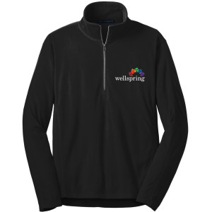Port Authority® Microfleece 1/2-Zip Pullover - F224 (White Rainbow Logo)