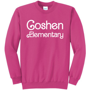 Port & Company® Core Fleece Crewneck Sweatshirt - PC78 (White Barbie Logo)
