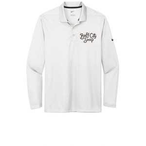Nike Dri-FIT Micro Pique 2.0 Long Sleeve Polo - NKDC2104 (Charcoal Logo)