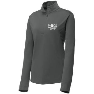 Sport-Tek® Ladies PosiCharge® Competitor™ 1/4-Zip Pullover - LST357 (White Logo)