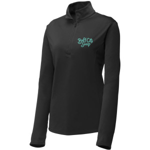 Sport-Tek® Ladies PosiCharge® Competitor™ 1/4-Zip Pullover - LST357 (Teal Logo)
