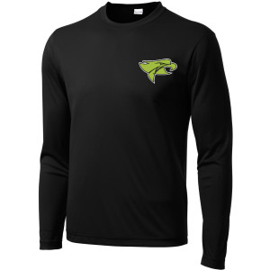 ST350LS ADULT Black Dri-fit Tee