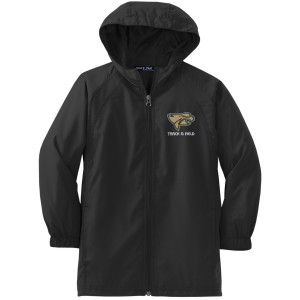 YST73 YOUTH Black Zip Jacket