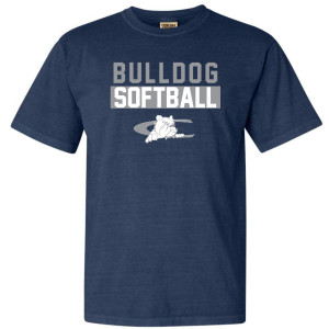 Bulldog Softball Short Sleeve Comfort Colors