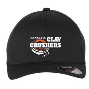 Clay Crushers - Flexfit - Cotton Blend Cap - 6277 (White Logo) Embroidery