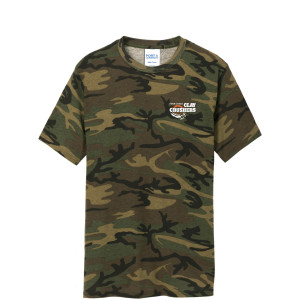 Clay Crushers - Port & Company® Core Cotton Camo Tee - PC54C (White Logo) DTF