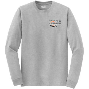 Clay Crushers - Gildan® - DryBlend® 50 Cotton/50 Poly Long Sleeve T-Shirt - 8400 (Outlined Logo) DTF