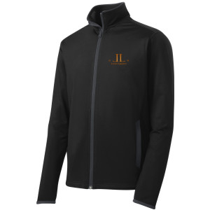 LL CREST on UNISEX Stretch Full Zip