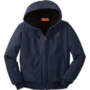 LL 2-LOCATION on hooded jacket