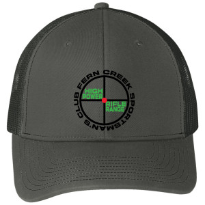 Fern Creek High Power Rifle Range - Port Authority® Snapback Trucker Cap - C112 (Black Logo) Embroidery