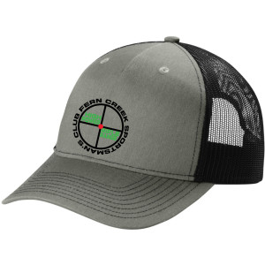 Fern Creek High Power Rifle Range - Port Authority® Snapback Five-Panel Trucker Cap - C115 (Black Logo) Embroidery