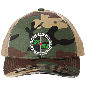 Fern Creek High Power Rifle Range - Port Authority® Distressed Mesh Back Cap - C600 (White Logo) Embroidery