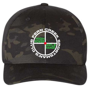 Fern Creek High Power Rifle Range - Flexfit - Cotton Blend Cap - 6277 (White Logo) Embroidery