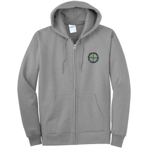 Fern Creek High Power Rifle Range - Port & Company® Essential Fleece Full-Zip Hooded Sweatshirt - PC90ZH (Black Logo) DTF
