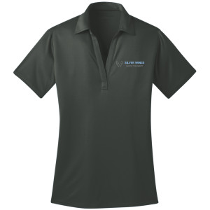 STEEL GREY- PORT AUTHORITY® LADIES SILK TOUCH™ PERFORMANCE POLO