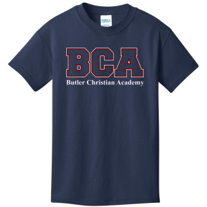 PC54Y Navy SS Cotton Tee (YOUTH)
