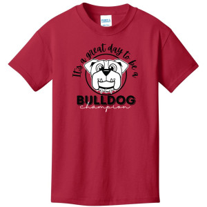 PC54Y Red Cotton short sleeve YOUTH