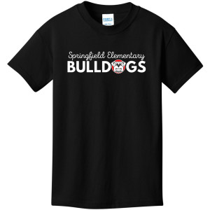 PC54Y Black Cotton short sleeve YOUTH