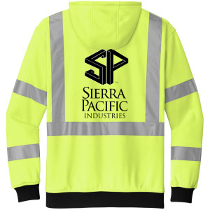 CornerStone® ANSI 107 Class 3 Heavy-Duty Fleece Full-Zip Hoodie -CSF300