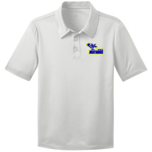 Y540 Youth White Dri-fit Polo