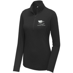 LST407 Ladies Fit Black 1/4 Zip
