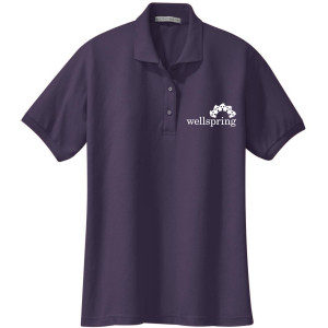 Port Authority® Ladies Silk Touch™ Polo - L500 (White Logo)