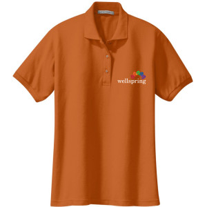 Port Authority® Ladies Silk Touch™ Polo - L500 (White Rainbow Logo)