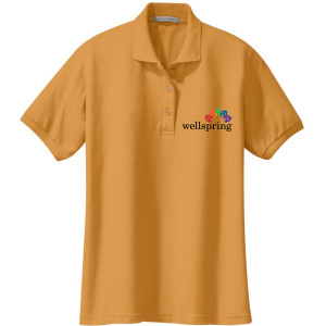 Port Authority® Ladies Silk Touch™ Polo - L500 (Black Rainbow Logo)