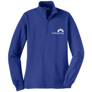 Sport-Tek® Ladies 1/4-Zip Sweatshirt - LST253 (White Logo)