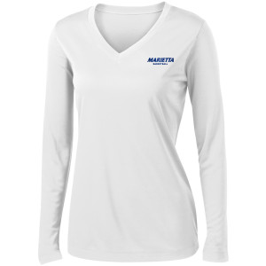 MC BALL LADIES LS 100% POLY TEE