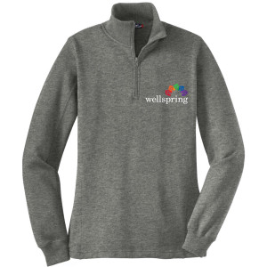 Sport-Tek® Ladies 1/4-Zip Sweatshirt - LST253 (White Rainbow Logo)