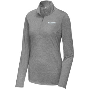 MC BBALL LADIES TRIBLEND LT 1/4 ZIP