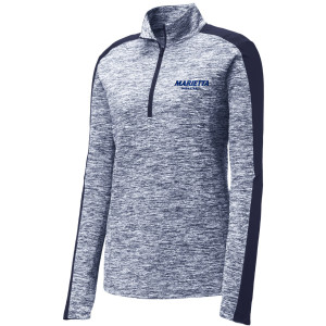 MC BBALL LADIES COLORBLOCK THIN 1/4 ZIP