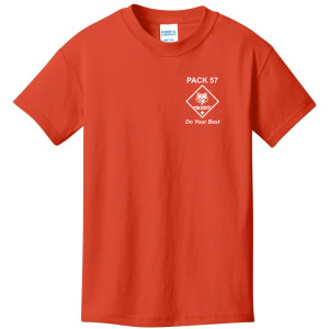 PC54Y YOUTH Orange Cotton Tee