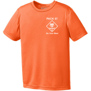 PC380Y YOUTH Orange Dri-fit Tee