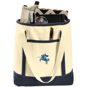 PCES emb Large Canvas Boat Bag
