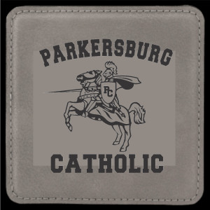 PCES Set of 6 Grey Square Coasters